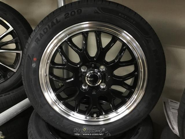 ホイール・タイヤ・15インチ新品グラフト9M(BK/リムP) タイヤ4本×新品