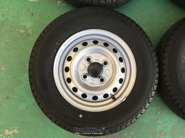 22年製 新車外し】145/80R12 ダイハツ純正タイヤホイールセット 4本 