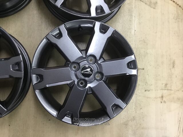 ホイール・15インチ中古新車外しダイハツタフト純正 ガンメタ ホイール 