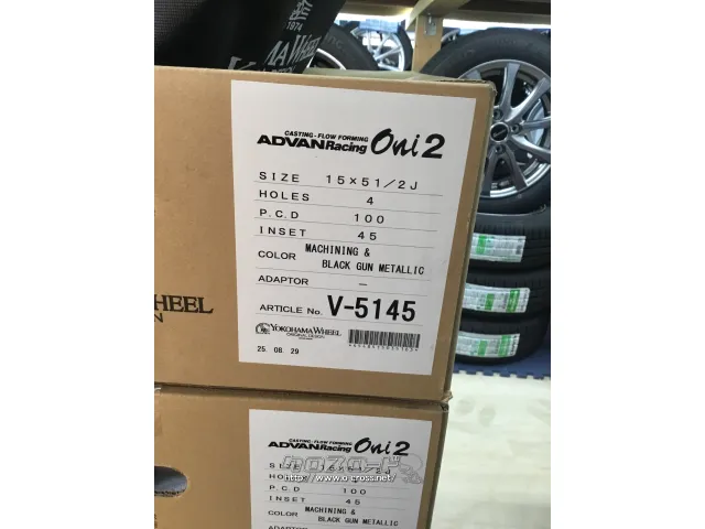 ホイール・タイヤ 15インチ新品ADVANRacing Oni2 センターキャップ付き 4本Se