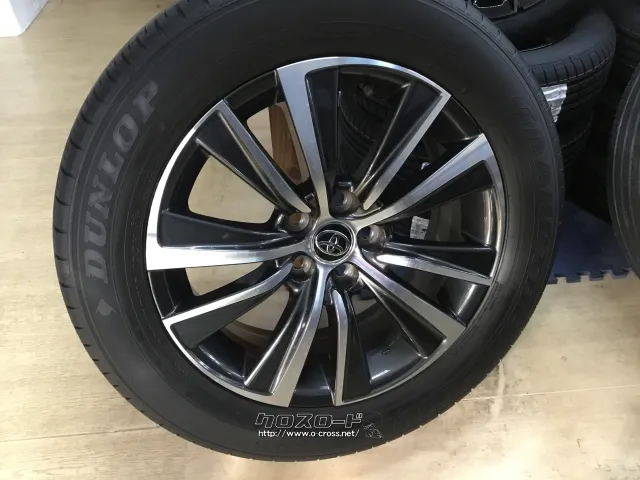 ホイール・タイヤ 18インチ中古トヨタ80系ハリアー純正 中古タイヤ4本×4部セット J48