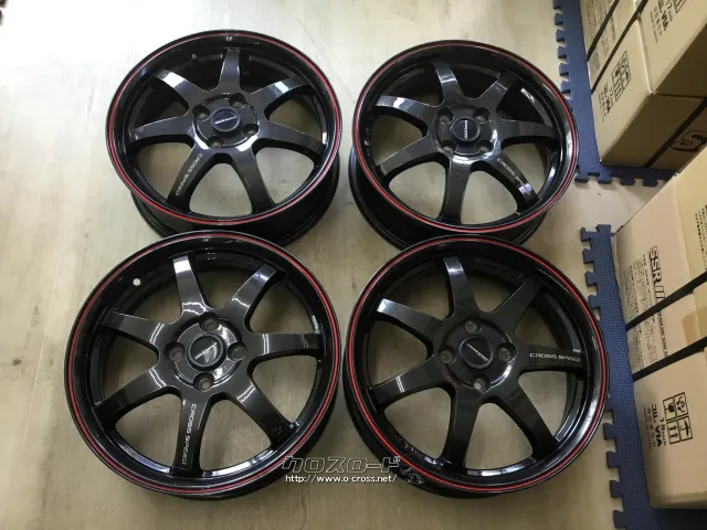 ホイール・タイヤ 16インチ中古美品クロススピードCR7タイヤ4本×新品セット K65