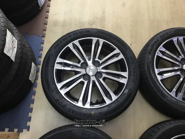 ホイール・タイヤ・15インチ中古ダイハツムーヴ純正 タイヤ4本×新品