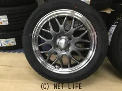 ホイール・タイヤ 15インチ新品グラフト9M GUN-META/RIM POLISH タイヤ4本×
