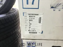 ホイール 17インチ新品特価品ワークエモーション 極 カラー;ホワイト タイヤ別途料金
