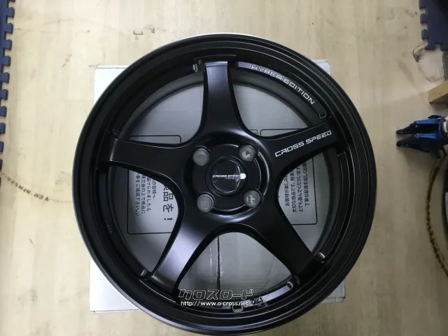 ホイール 16インチ新品クロススピードCR5(セミグロスブラック) タイヤ別途料金