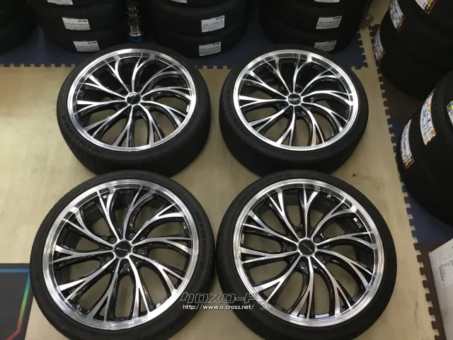 ホイール・タイヤ 19インチ中古プレシャスHS-2 タイヤ中古4本×6部溝 J77