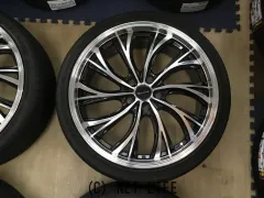 ホイール・タイヤ 19インチ中古プレシャスHS-2 タイヤ中古4本×6部溝 J77