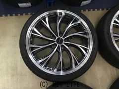 ホイール・タイヤ 19インチ中古プレシャスHS-2　タイヤ中古4本×6部溝　J77