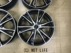 ホイール・タイヤ 16インチ中古ラフィットLE03　スポークポリッシュ仕上げタイヤ４本×新品セット