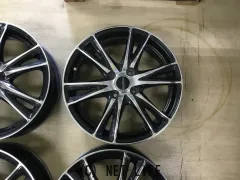 ホイール・タイヤ 16インチ中古ラフィットLE03　スポークポリッシュ仕上げタイヤ４本×新品セット