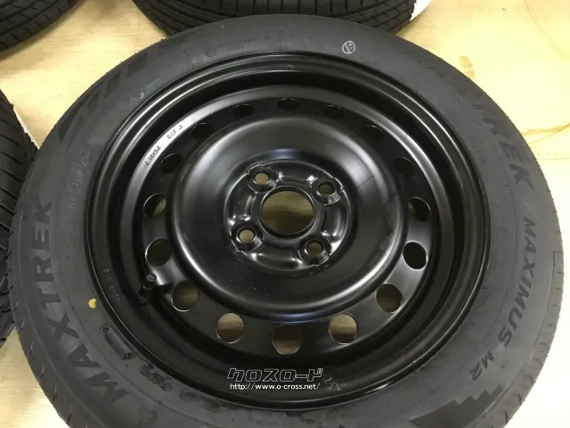 ホイール・タイヤ 14インチ中古トヨタ純正スチール リペア品 タイヤ×4本新品セット K32