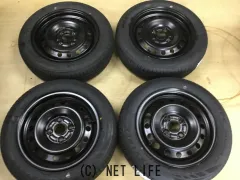 ホイール・タイヤ 14インチ中古トヨタ純正スチール　リペア品　タイヤ×４本新品セット　K32