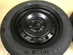 ホイール・タイヤ 14インチ中古トヨタ純正スチール　リペア品　タイヤ×４本新品セット　K32