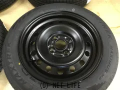 ホイール・タイヤ 14インチ中古トヨタ純正スチール リペア品 タイヤ×4本新品セット K32