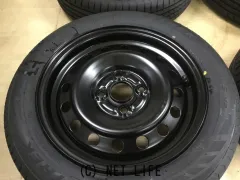 ホイール・タイヤ 14インチ中古トヨタ純正スチール　リペア品　タイヤ×４本新品セット　K32