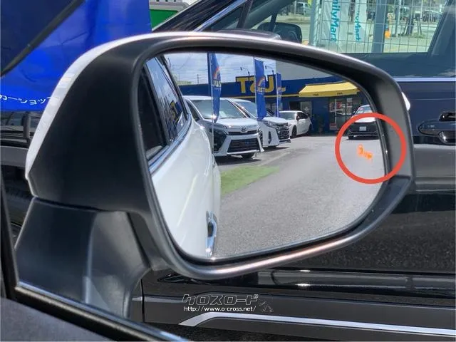 ブラインドスポットモニター+安心降車アシスト+後方車両への接近警報 トヨタ ハリアー