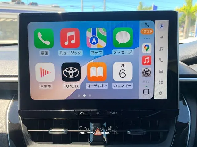 10.5インチHDディスプレイ・TVフルセグ、USB(動画・音楽再生/給電)Apple CarPlay、Android・AutoTM、Miracast・Bluetooth(ハンズフリー/オーディオ)♪ トヨタ カローラクロス