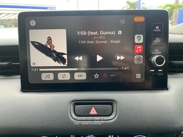 9インチ大型タッチディスプレイ・Honda CONNECT対応・AppleCarPlay・AndroidAuto・Bluetoothオーディオ/ハンズフリー通話対応・フルセグ地デジTV対応 ホンダ ヴェゼル
