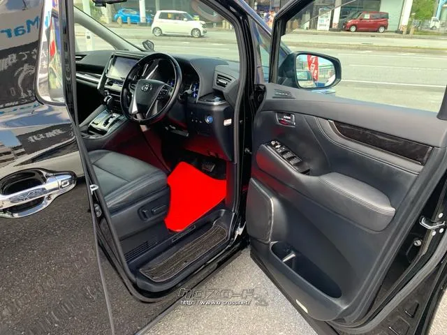 合成皮革(ステッチ付)+スパッタリング+メタルウッド トヨタ アルファードハイブリッド