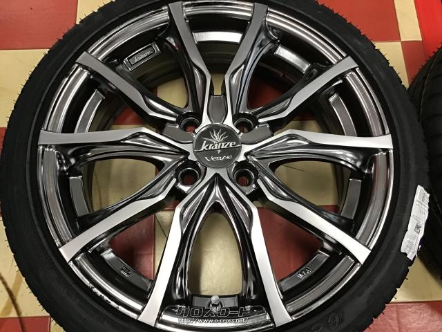 ホイール・タイヤ・16インチ中古クレンツェVERAE4本SET新品タイヤ K63