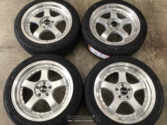 ホイール・タイヤ・17インチ中古ステルスレーシングK35 4本SET新品