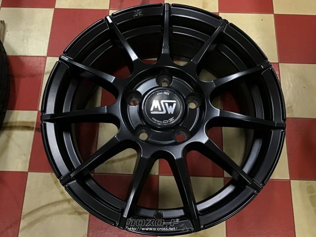 ホイール・16インチ中古OZ MSW85セミグロスブラック4本SET J62・ご成約 