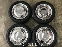 ホイール・タイヤ・14インチ中古WORKレッドスレッド4本set新品国産