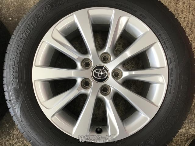 とととマークx純正ホイール タイヤ16インチ 215/60R16 トヨタ TOYOTA マークX純正 16インチ ブラック再塗装 ダンロップ