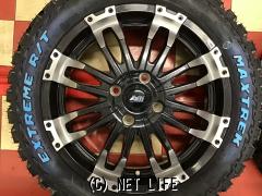 ホイール・タイヤ 15インチ中古マッドクロスウルフ4本SET新品R/Tタイヤ　K61