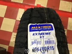 ホイール・タイヤ 15インチ中古マッドクロスウルフ4本SET新品R/Tタイヤ　K61