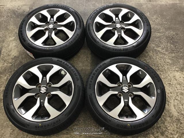 ホイール・タイヤ 15インチ中古ソリオバンディット純正アルミ4本set新品タイヤ K31