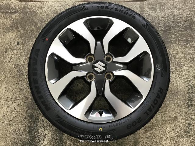 15インチ ソリオバンディット流用タイヤホイール4本セット ホイール・タイヤ・15インチ中古ソリオバンディット純正アルミ4本set