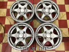 ホイール・14インチ中古カプチーノ後期純正軽量アルミ4本set K49・ご