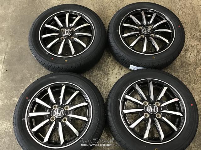 ホイール・タイヤ・14インチ中古N-WGN純正アルミ4本set新品タイヤ K32