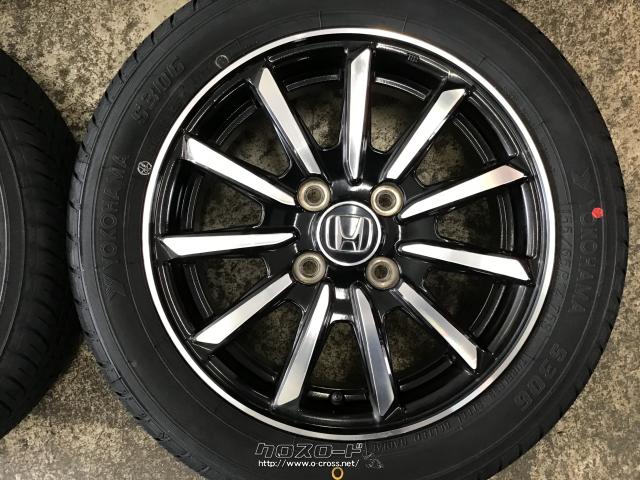 ホイール・タイヤ・14インチ中古N-WGN純正アルミ4本set新品タイヤ K32