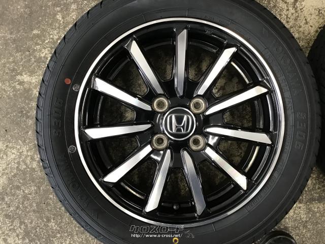 ホイール・タイヤ・14インチ中古N-WGN純正アルミ4本set新品タイヤ K32