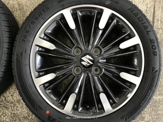 ホイール・タイヤ・15インチ中古スペーシアカスタム純正アルミ4本set