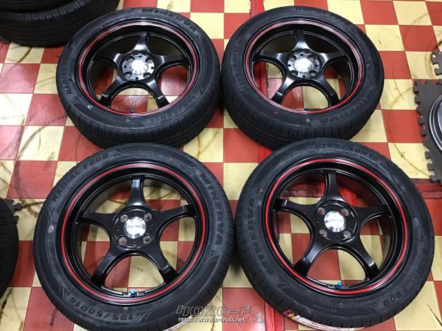 ホイール・タイヤ・16インチ中古5ZIGENプロレーサー 4本set新品タイヤ