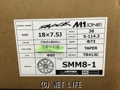ホイール 18インチ新品スマック+EK M1(ブラックポリッシュ) 4本set