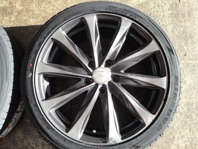 ホイール・タイヤ・18インチ中古ロクサーニF10 4本set新品タイヤ J70 