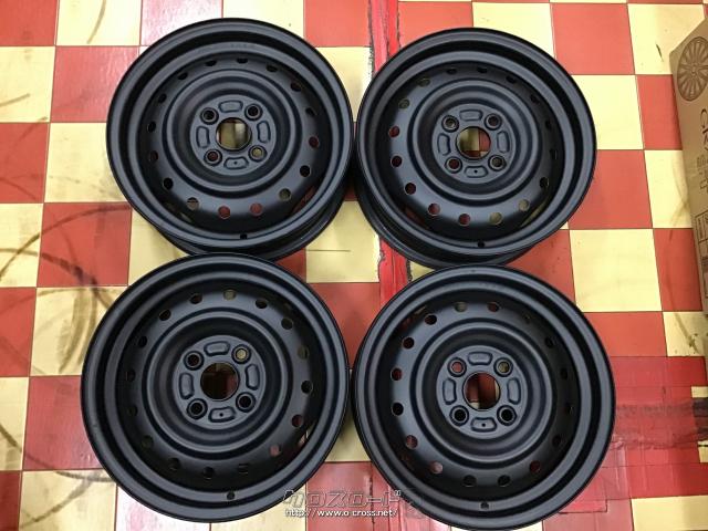 ホイール・14インチ中古塗装品スペーシア純正スチール4本set K43・ご