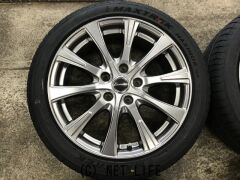 ホイール・タイヤ 17インチ中古エクシーダーE02 4本set新品タイヤ J64