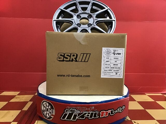 ホイール・15インチ新品SSR GTX01 4本set・ご成約・ホイールガレージ