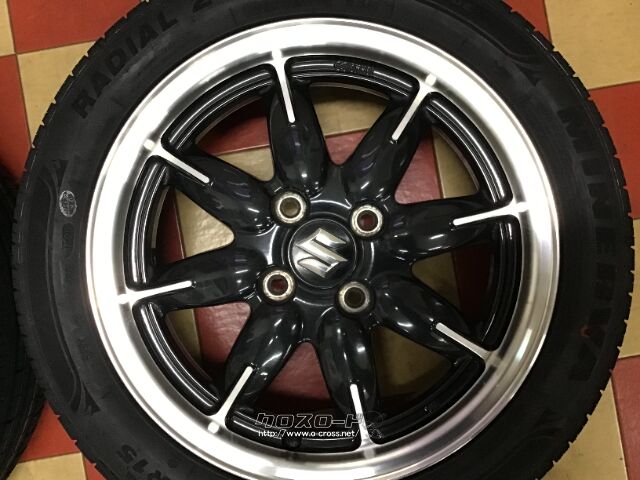 ホイール・タイヤ・15インチ中古アルトRS純正アルミ4本set新品タイヤ