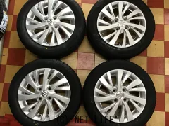 ホイール・タイヤ 14インチ中古スペーシア純正アルミ４本set新品タイヤ　K33