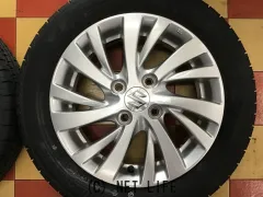 ホイール・タイヤ 14インチ中古スペーシア純正アルミ４本set新品タイヤ　K33