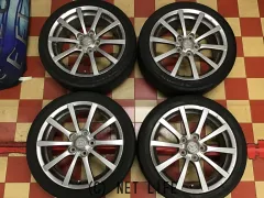 ホイール・タイヤ 17インチ中古ロードスター純正アルミ4本set中古国産タイヤ j48