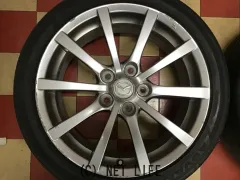 ホイール・タイヤ 17インチ中古ロードスター純正アルミ4本set中古国産タイヤ j48