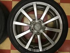 ホイール・タイヤ 17インチ中古ロードスター純正アルミ４本set中古国産タイヤ　j48